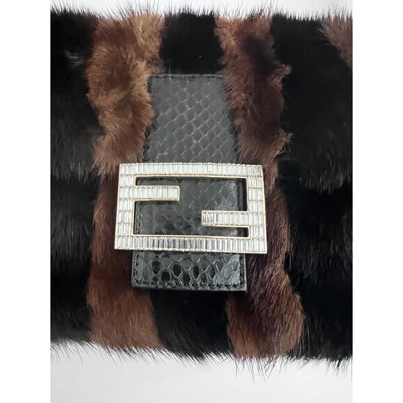 Fendi Mink stripes baguette - Picture 3 of 12
